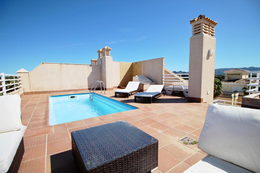 Atico Con Piscina Privada En Primera Linea Apartment Denia Bagian luar foto